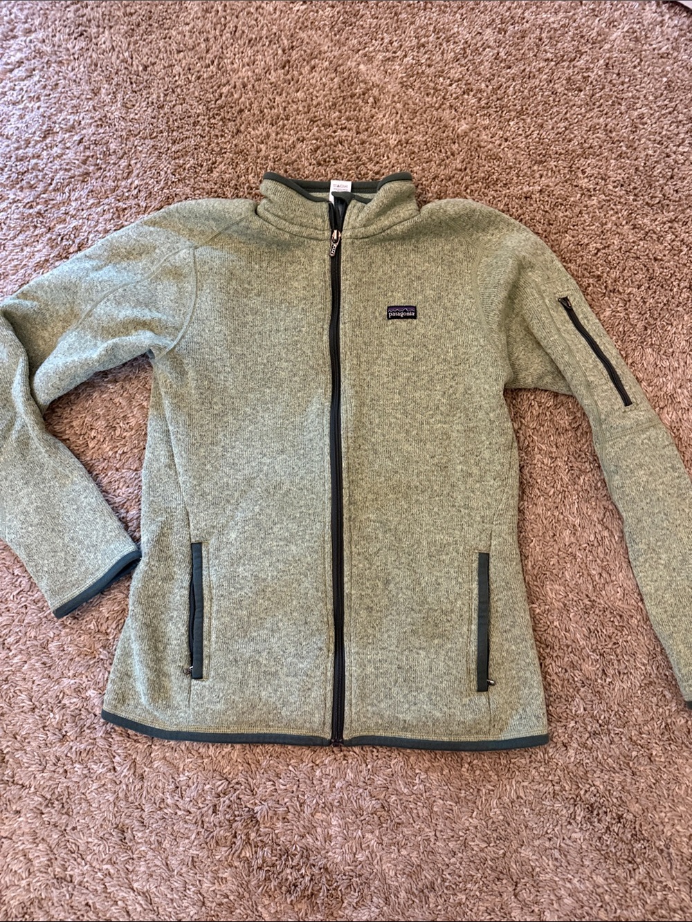Patagonia Kids Green Full-Zip Fleece Jacket